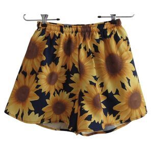 Vintage Soark USA Sunflower Running Shorts Sz M